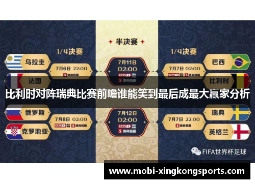 比利时对阵瑞典比赛前瞻谁能笑到最后成最大赢家分析